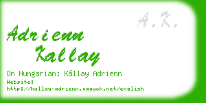 adrienn kallay business card